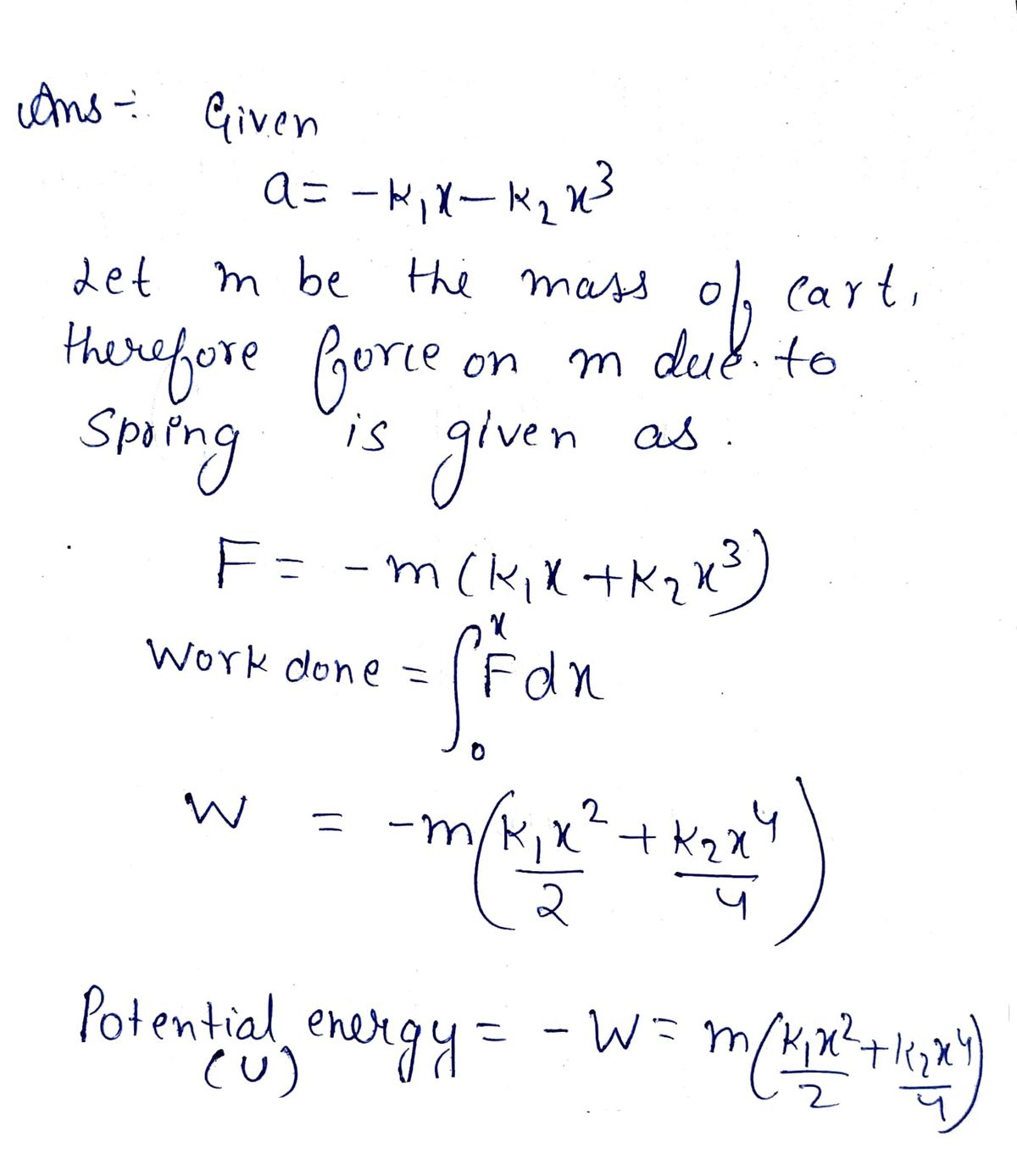 Physics homework question answer, step 1, image 1